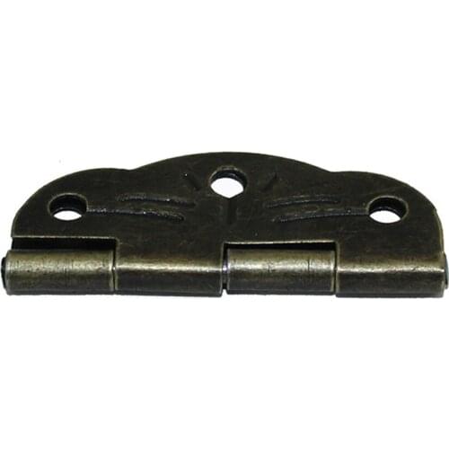 20Pieces Antique Printing Door Cabinet Hinges With 120 Pieces Screws Bronze