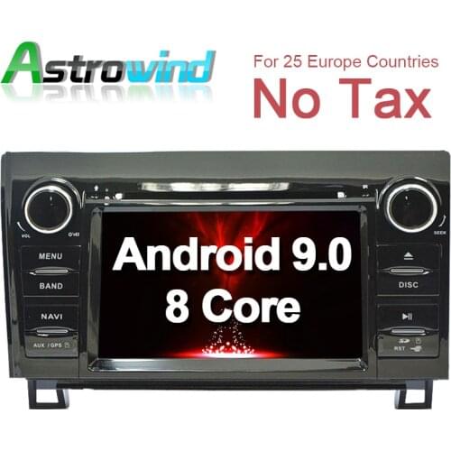 4G RAM,32G ROM, Android 9.0 GPS Navigation System DVD Player Stereo Media Auto Radio For Toyota Crown Previa Tundra Sequoia