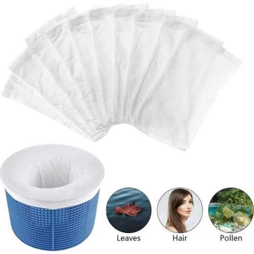 5/10 Pcs Round Pool Skimmer Filter Nylon Mesh Design Skimmer Socks Saver Skimmer Basket Sock Sleeve Mesh Screen Net Pool Supplie