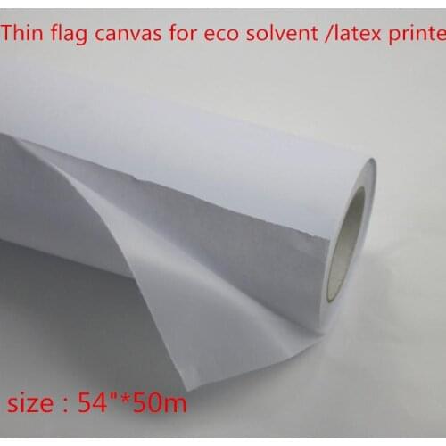 54"* 50m Solvent/ ECO-Solvent printing Backlit Flag Material Outdoor Flag Fabric 115gsm