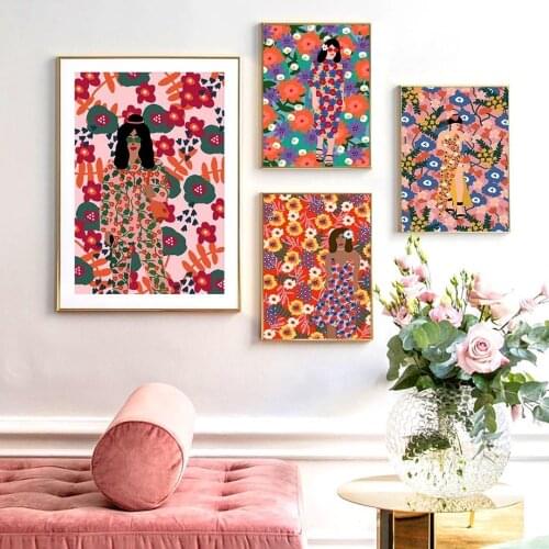 5D diamond painting colorful abstract girl diamond embroidery portrait cross stitch kit wall art mosaic picture home decoration