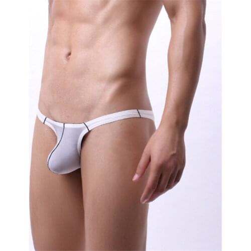 6Pcs Super Large Size Mens Low-Rise Sexy Briefs U Convex Pouch Design Male Shorts Black White Tight-Fitting Narrow Panties