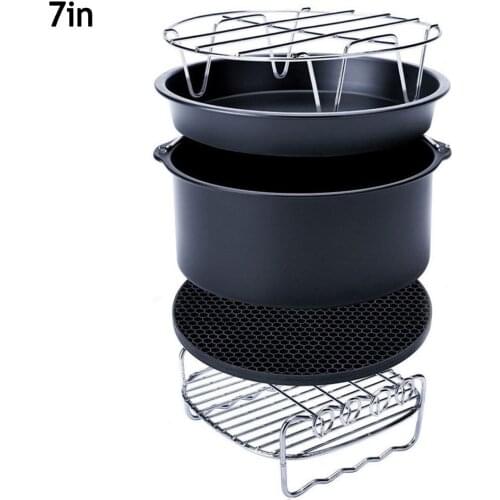 High Quality Air Fryer Accessories 6/7 Inch for Gowise Phillips Cozyna and Secura, Set of 5, Fit all Airfryer 3.7-5.8QT