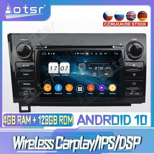 Android 10 PX6 128G For TOYOTA Sequoia Tundra 2014 DVD GPS Navigation Auto Radio Stereo Video Multimedia Player HeadUnit 2din