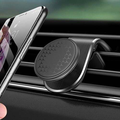 Car Phone Holder For Smartphone Universal Air Outlet Metal Magnetic Mount GPS Navigation Mini Lightweight Car Bracket Stand
