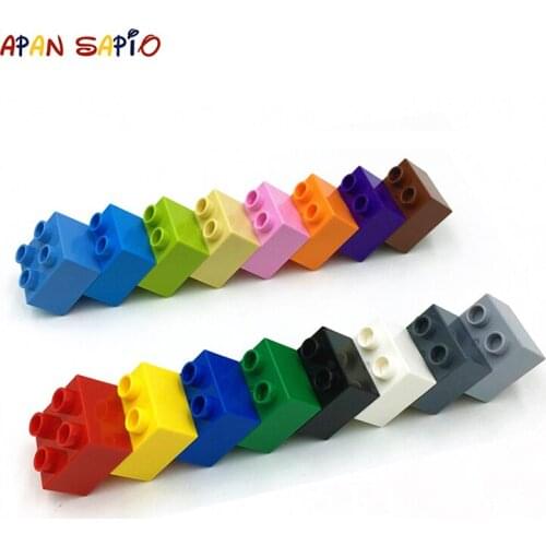 14PCS BIG Size DIY Building Blocks Thick Figures Bricks 2X2Dots Educational Creative Compatible brands bricks Toys for Children
