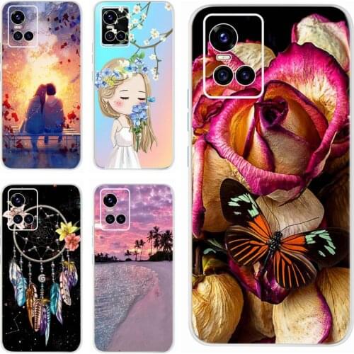 Colorful Flowers For Vivo S10 Case Soft Silicone Phone Cases For Vivo S10 S 10 2021 V2121A Back Cover 6.44'' Phone Fundas Bumper