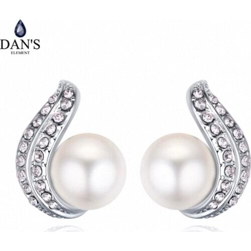 DANS ELEMENT Pearl Earrings Fashion Jewelry Stud Earrings For Women Top Quality Wholesal #133766