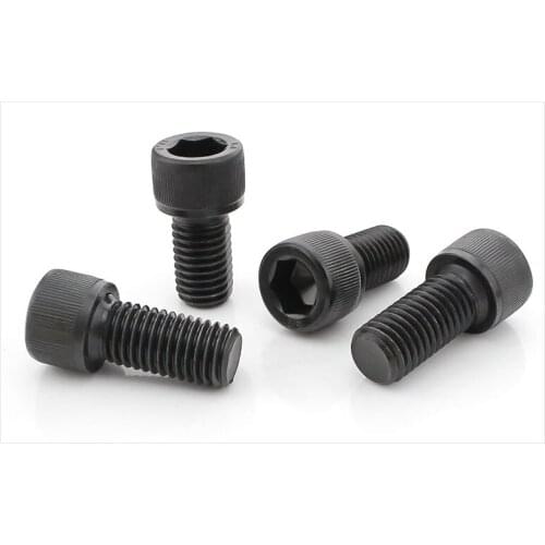 DIN912 12.9 grade bolts high strength Carbon steel hex socket screws M1.4 M1.6 M2 M3 screws black twill cylindrical head bolts