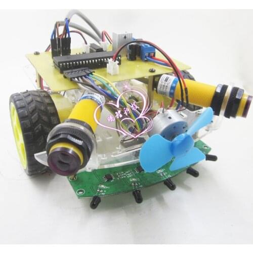 Electronic design of intelligent fire fighting car / automatic infrared barrier car based on 51 single chip microcomputer
