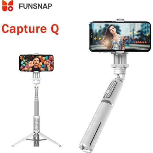 FUNSNAP Capture Q Smartphone Gimbal Stabilizer Stick Tripod Pocket Stabilizer for iPhone Android Phones Live Vlog Video