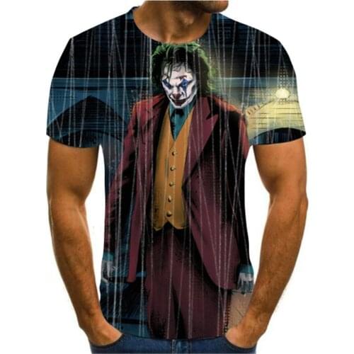 2020 Hot -Sale Clown 3d Printed T Shirt Men Joker Face Male Tshirt 3d Clown Short Sleeve Funny T Shirts Tops &Tees Xxs -6xl