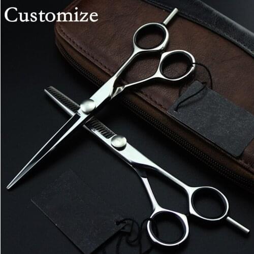 Customize professional 5.5 & 6 inch japan hair scissors set thinning barber salon cutting scissor shears hairdressing scissors