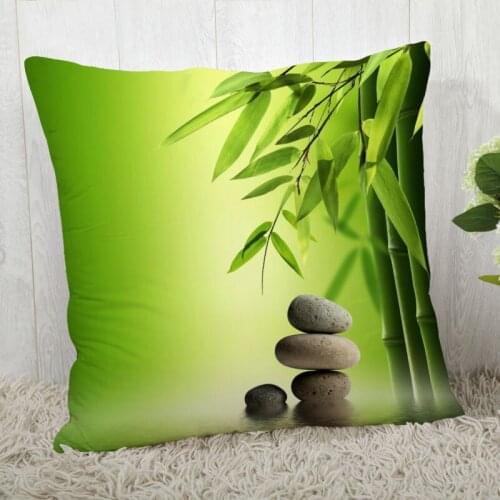 Bamboo Image Pillow Cover Customize Pillowcase Modern Home Decorative Pillow Case For Living Room 45X45cm,40X40cm A2020.4.29