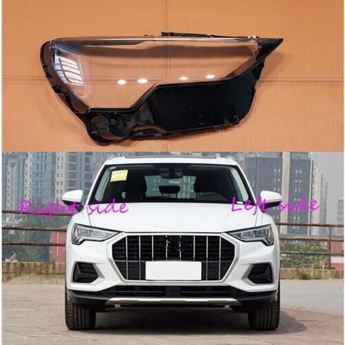 Car Headlight Lens For Audi Q3 2019 2020 Headlamp Cover Car Replacement Front Auto Shell Cover