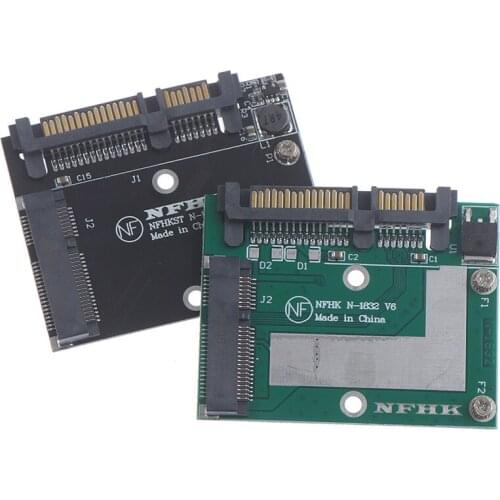 1/3pcs Half Height MSATA Mini Pcie SSD To 2.5'' SATA3 6.0gps Adapter Converter Card