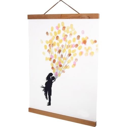 21/30/40/50cm Magnetic Poster Hanger Frame Teak Wooden Hanger Frame Natural Painting Photo Frame Canvas Wall Art Craft Frame