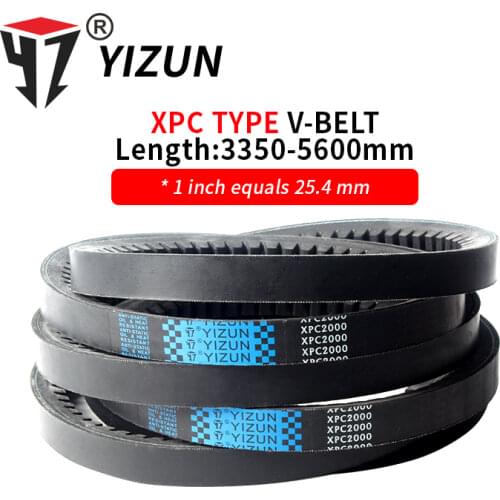 YIZUN XPC Type XPC3350~5600mm Hard Wire Rubber Drive Pitch Length Girth Industrial Transmission Machinery Toothed V Belt
