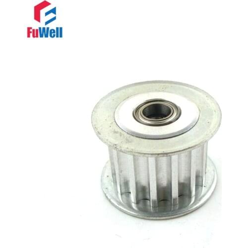2pcs HTD 5M-15T Timing Idler Pulley 15 Teeth 3/4/5/6/7/8/9mm Bore Idle Belt Pulley 16/21mm Belt Width Bearing Synchronous Wheel