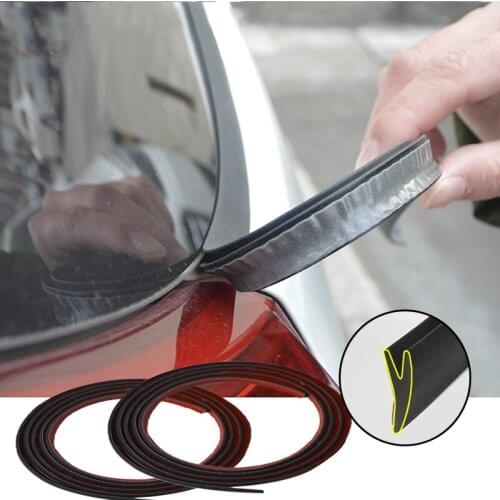 Exterior Car Sealing Strips Sticker Dustproof Waterproof Sound Insulation Auto Window Gap Protection Car Seal Strip Protector