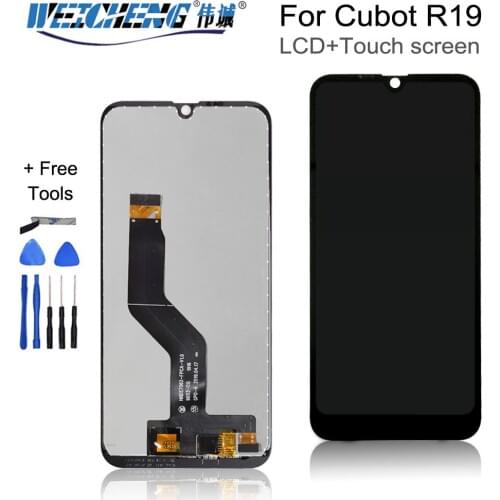 5.71"Black For Cubot R19 LCD Display+Touch Screen Digitizer Assembly 100% New LCD+Touch Digitizer for Cubot R19+Tools