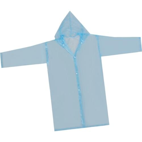 1PACK Adult Non-disposable Portable Thick Soild Emergency Hooded Raincoat