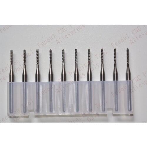 3.175mm(1/8'')*1.4mm,10pcs,Freeshipping PCB Corn Milling Cutter,Solid carbide CNC Drill Bit,wood tool,plastic,MDF
