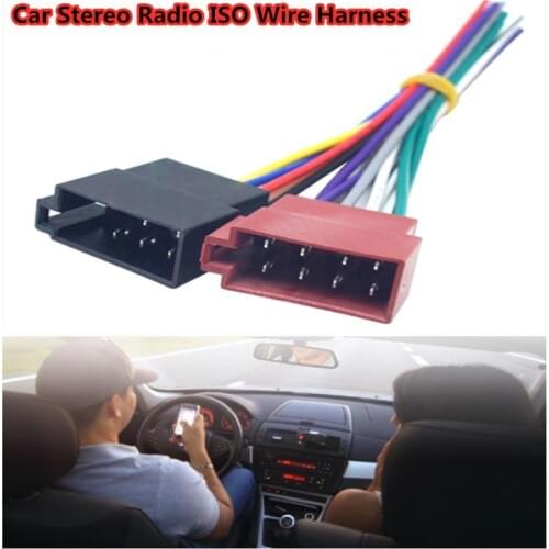Car Electronics Accessories Car Stereo Female Socket Radio ISO Wire Harness Adapter Connector for V W Audi Mercedes