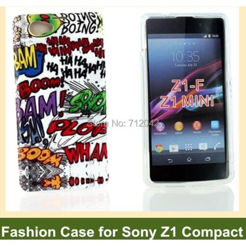 Retro Cassette Tape Radio Camera Garden Flower Leopard Zebra Pattern Soft TPU Gel Case for Sony Xperia Z1 Compact /Z1 Mini/M51w