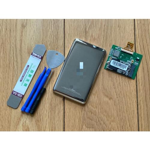 For iPod Classic 5th 5.5th 6th 6.6th 7th Gen30G 60G 80G 120G 160G REPLACE MK3008GAL MK6008GAH MK8010GAH 64G Back Cover Rear Case