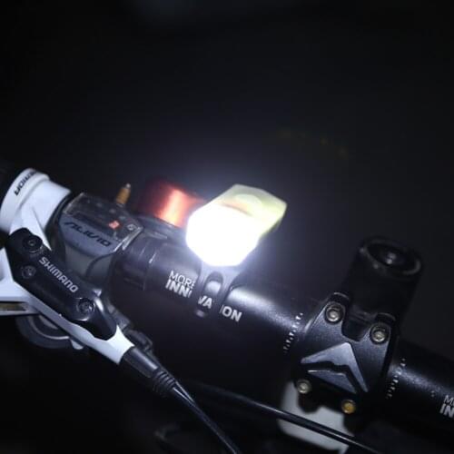 ABS Mountain Bike Headlight USB Rechargeable Super Bright Night Riding Tool Bike Headlight Cycling LED Flashlight Lantern