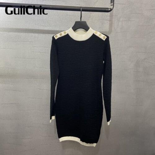 Модные вязаные платья GuliChic China At AliExpress