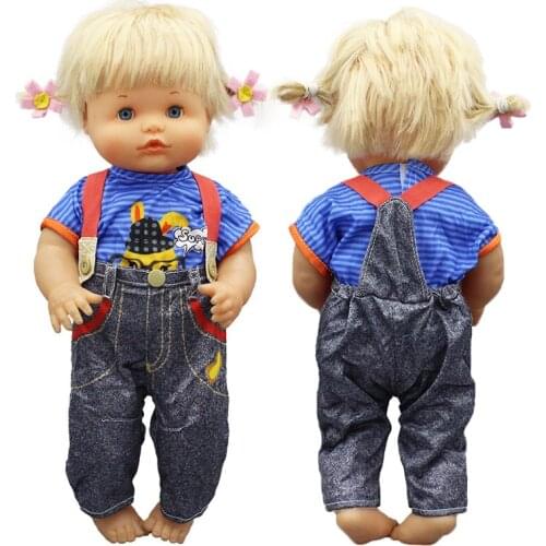 Overalls Suit Doll clothes Fit 42cm Nenuco Doll Nenuco y su Hermanita Doll Accessories