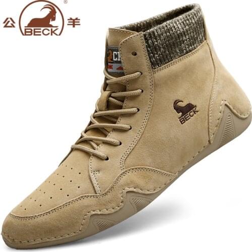 2020 Fashion Men boots Shoes New Men Casual High Top Sneakers Vulcanized Shoes genuine leather Sneakers Masculinas boots formen