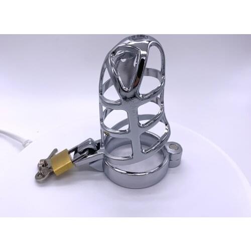 40/45/50mm Metal Cock Cage Lockable Penis Cock Ring Sleeve Lock Sex Toys for Men Male Chastity Device Chastity Belt Adult Games
