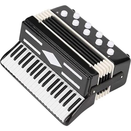 Miniature Accordion Mini Musical Instrument Accordion Exquisite Musical Instruments Holiday Decoration Music Gifts