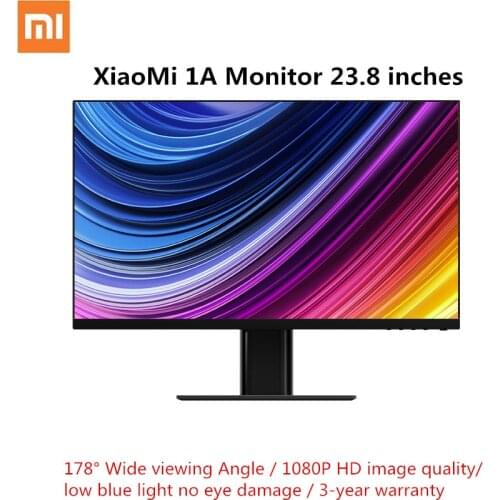 Xiaomi Computer Monitor 1A 1920*1080 23.8 Inches Full HD Screen 24W 16:9 Display 250 nit Brightness with HDMI Power Port for PC