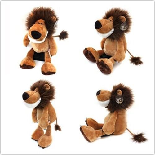 25CM Lion Stuffed Plush Doll Elephant Giraffe Monkey Jungle Series Stuffed Doll toy Plush Gifts for children Jungle Series
