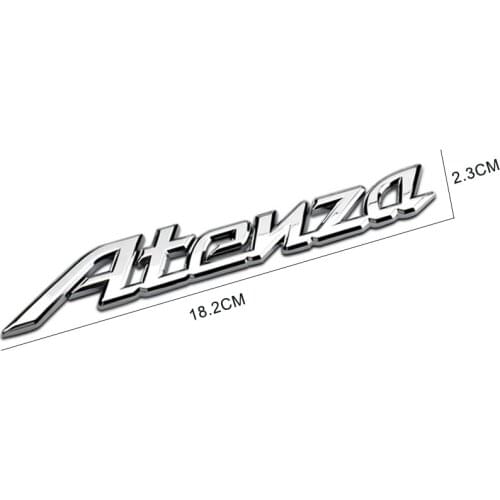 New Car 3D Metal Atenza Alexa Logo Sticker Emblem Badge Decals for Mazda KIA Renault TOYOTA BMW Ford Focus for KIA Car Styling