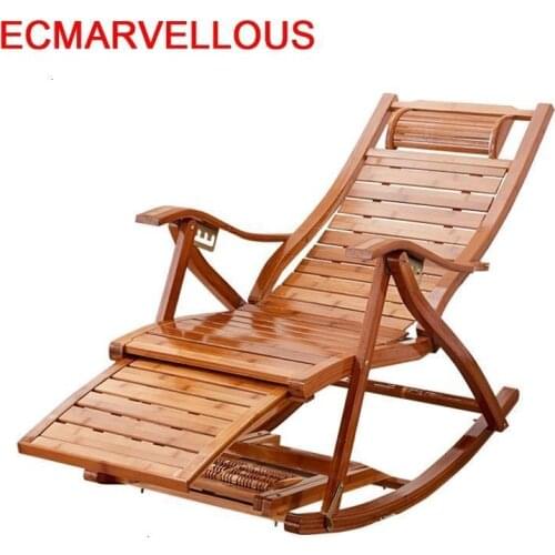Relax Sillon Bureau Arm Rocking Chair Cama Plegable Sillones Moderno Para Sala Folding Bed Fauteuil Salon Bamboo Chaise Lounge