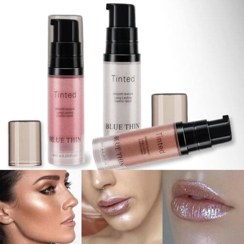 Brighten Skin Color Cover Freckles Dark Circles Acne Natural Fit Liquid Foundation Shape Face Lip Contour Makeup Cosmetic TSLM2