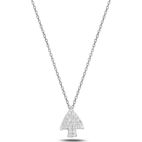 Silver Pine Tree Necklace