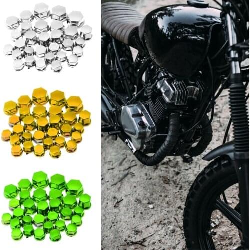Wheel Nut Bolt Head Dustproof Cover for Motorcycle 30Pcs Decorative Screw Cover Off-road Motorbike Accessories A70F