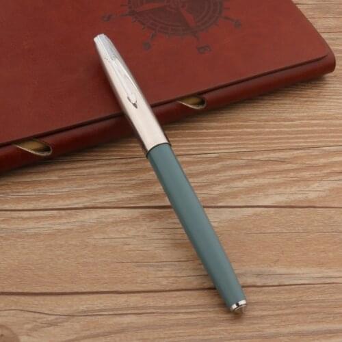 Luxury WingSung 615 Plastic Fountain Pen Lake Blue Color Stainless Steel Stationery School Supplies Ink Pens