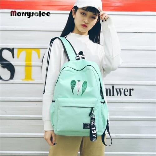 2020 New Student Men Trendy Backpack Women Fashion Boy School Bag Girl Waterproof Nylon Backpack Male Book Female College Bag
