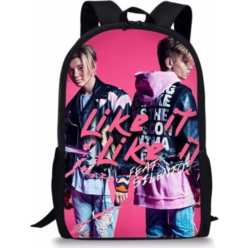 Schoolbag Backpack Marcus and Martinus Printed Stylish School Bag for Teenage Girls Backpacks Kawaii Kids Book Bags