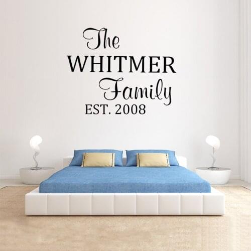 Custom Family Name Vinyl Lettering - Family Vinyl Wall Art Decal, Family Name Vinyl, Personalized Vinyl, Home Decor, A1-068