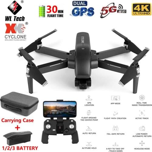 WLtoys XK Q868 Brushless drone GPS 5G WIFI FPV with 2-axis Gimbal 4K Camera 30min Flight Time RC Quadcopter Drone RTF