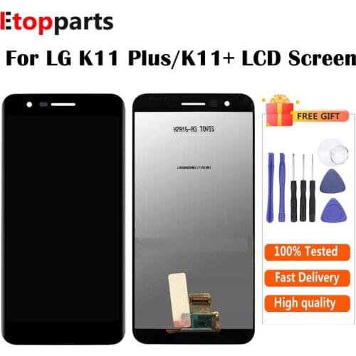 For LG K11 Plus LCD Screen Display + Touch Screen Digitizer Replacement Parts For LG K11+ LCD Free Shipping