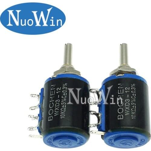 20pcs WXD3-12-1W 100 220 470 1K 2K2 3K3 4K7 10K 22K 33K 47K Ohm 100R 220R 470R 2.2K 3.3K 4.7K WXD3-12 1W Wirewound Potentiometer